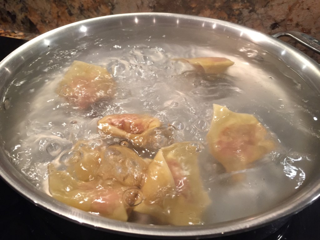 Boil water. Add just the amount of dumplings to be served. Remove after 5 minutes, 7 min if frozen.